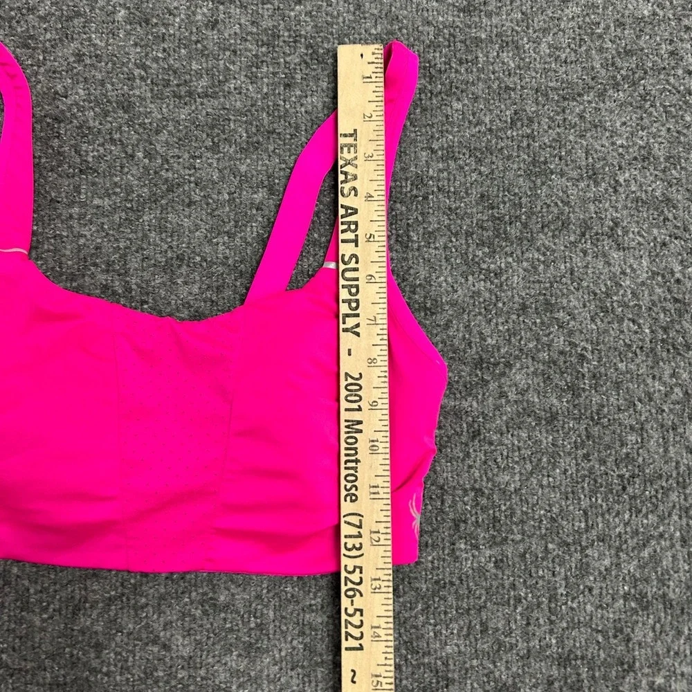 Spyder Sports Bra Womens Size Small Hot Pink Activewear Adjustable Reflective